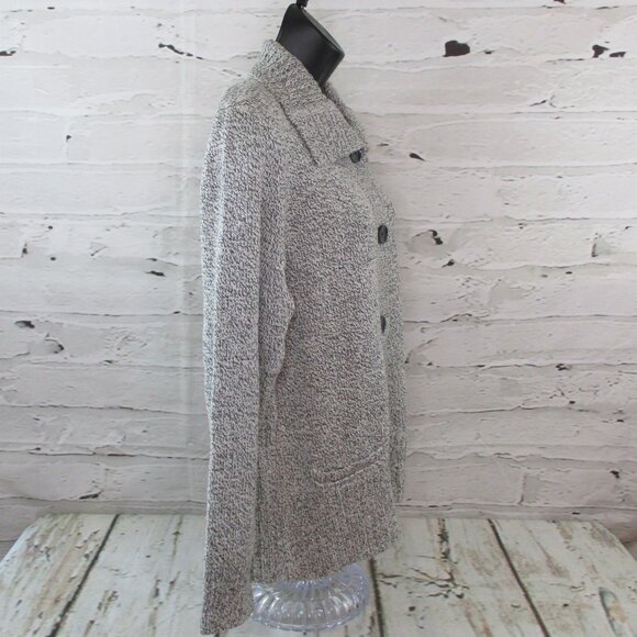 Karen Scott Petite Button Front Marled Cardigan Sweater - Picture 3 of 7